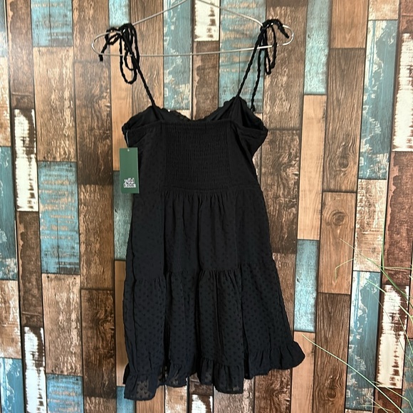 Wild fable XS black heart texture layered tie shoulder dress - Picture 13 of 16